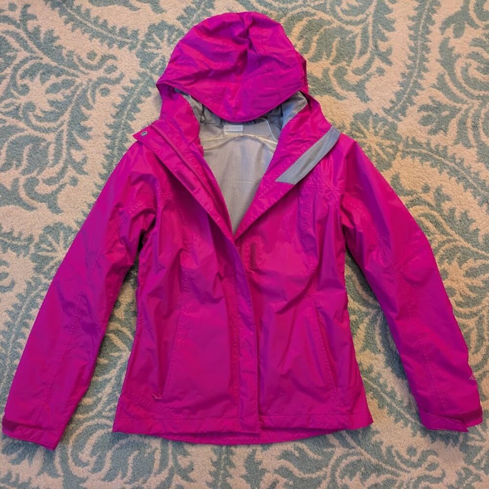 Columbia Hot Pink Raincoat